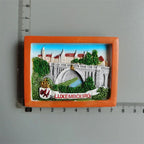 European Luxembourg Landmark Fridge Magnets Heart Shape Tourism Memorial Magnetic Stickers for Refrigeraters Decorative Crafts - Grand Goldman