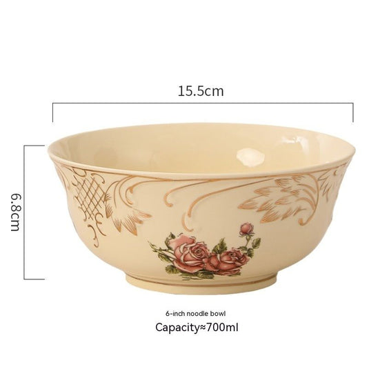 European-style Ceramic Tableware Household Rice Bowl Soup Bowl Bowl Dish & Plate Fruit Plate Dim Sum Plate - Grand Goldman