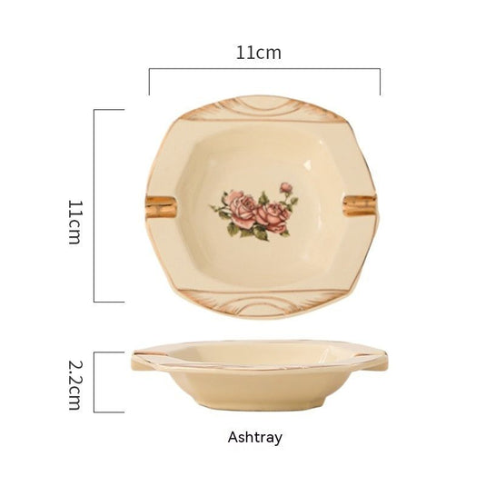 European-style Ceramic Tableware Household Rice Bowl Soup Bowl Bowl Dish & Plate Fruit Plate Dim Sum Plate - Grand Goldman