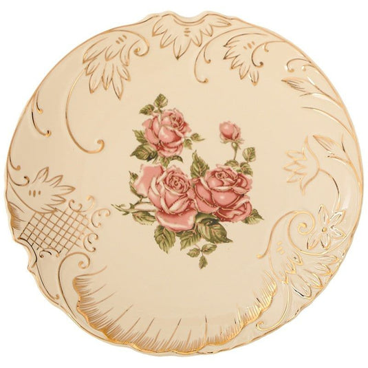 European-style Ceramic Tableware Household Rice Bowl Soup Bowl Bowl Dish & Plate Fruit Plate Dim Sum Plate - Grand Goldman