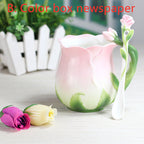 European Style Ceramic Coffee Cup Set Rose Tea Cup - Grand Goldman
