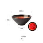 European Style Hotel Restaurant Big Dish Creative Ramen Beef Noodle Ceramic Bowl - Grand Goldman