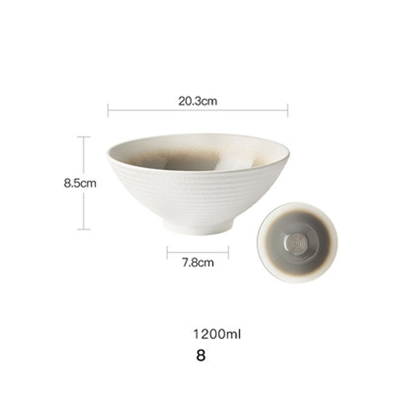 European Style Hotel Restaurant Big Dish Creative Ramen Beef Noodle Ceramic Bowl - Grand Goldman