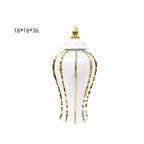 European Style Light Luxury Electroplated Ceramic Vase - Grand Goldman