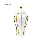 European Style Light Luxury Electroplated Ceramic Vase - Grand Goldman