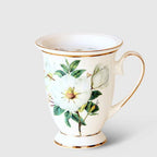 European Style Mug Ceramic Large Capacity Bone China Water Cup With Lid Breakfast Cup Milk Coffee Cup - Grand Goldman
