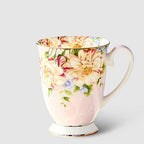 European Style Mug Ceramic Large Capacity Bone China Water Cup With Lid Breakfast Cup Milk Coffee Cup - Grand Goldman