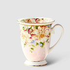 European Style Mug Ceramic Large Capacity Bone China Water Cup With Lid Breakfast Cup Milk Coffee Cup - Grand Goldman