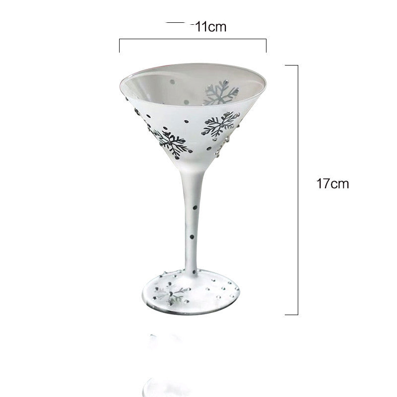 European Style Painted Red Wine Glass Goblet - Grand Goldman