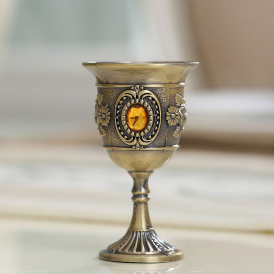 European Style Shot Glass Tin Metal Goblet - Grand Goldman