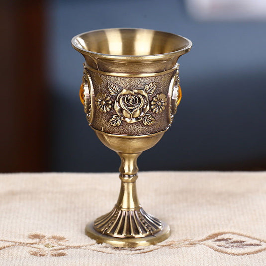 European Style Shot Glass Tin Metal Goblet - Grand Goldman