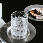 European Style Simple Style Gilt Rim Glass Thick Embossed Glass Home Whiskey Glass Transparent Foreign Wine Glass - Grand Goldman