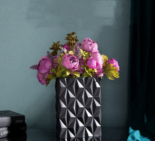 European luxury decoration Ceramic floral plant vases high quality Cheap wholesale for Ceramic vase - Grand Goldman