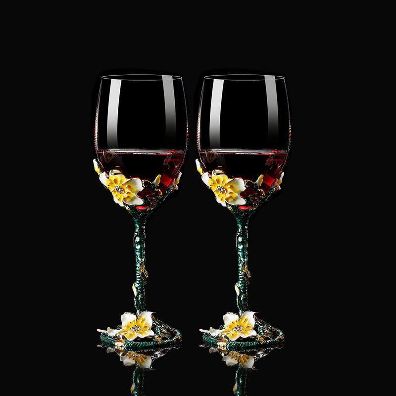 European style enamel red wine glass decanter set - Grand Goldman