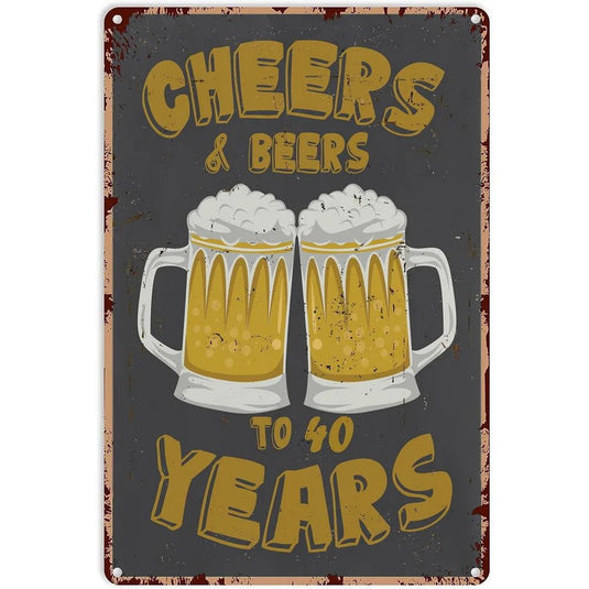 Every Beers A Cheers Fresh Beer Leisure Time Metal Tin Signs Poster Wall Decor for Bars Man Cave Cafe Clubs Retro Posters Plaque - Grand Goldman