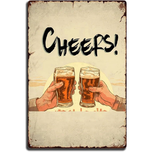 Every Beers A Cheers Fresh Beer Leisure Time Metal Tin Signs Poster Wall Decor for Bars Man Cave Cafe Clubs Retro Posters Plaque - Grand Goldman