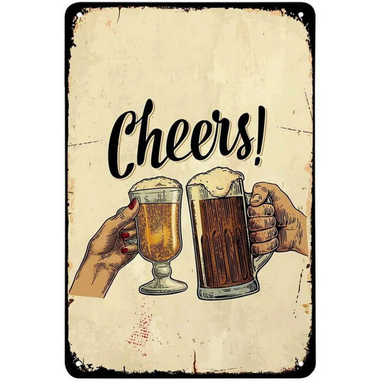 Every Beers A Cheers Fresh Beer Leisure Time Metal Tin Signs Poster Wall Decor for Bars Man Cave Cafe Clubs Retro Posters Plaque - Grand Goldman