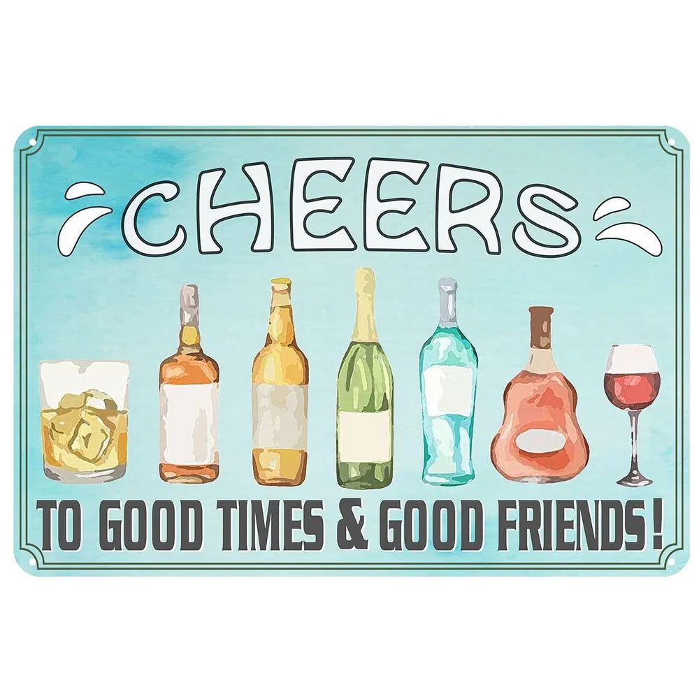 Every Beers A Cheers Fresh Beer Leisure Time Metal Tin Signs Poster Wall Decor for Bars Man Cave Cafe Clubs Retro Posters Plaque - Grand Goldman