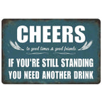 Every Beers A Cheers Fresh Beer Leisure Time Metal Tin Signs Poster Wall Decor for Bars Man Cave Cafe Clubs Retro Posters Plaque - Grand Goldman