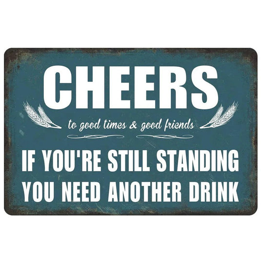 Every Beers A Cheers Fresh Beer Leisure Time Metal Tin Signs Poster Wall Decor for Bars Man Cave Cafe Clubs Retro Posters Plaque - Grand Goldman