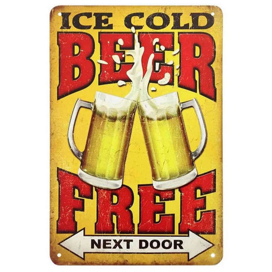 Every Beers A Cheers Fresh Beer Leisure Time Metal Tin Signs Poster Wall Decor for Bars Man Cave Cafe Clubs Retro Posters Plaque - Grand Goldman