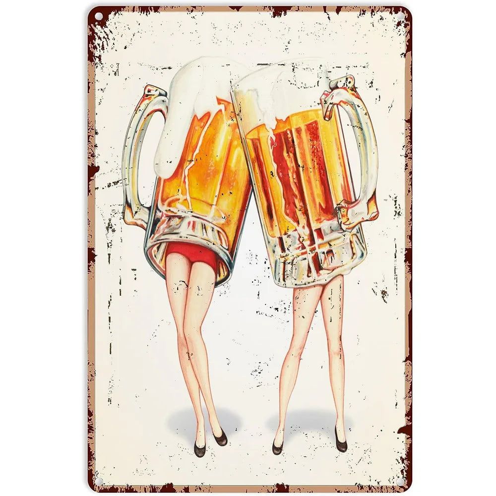 Every Beers A Cheers Fresh Beer Leisure Time Metal Tin Signs Poster Wall Decor for Bars Man Cave Cafe Clubs Retro Posters Plaque - Grand Goldman