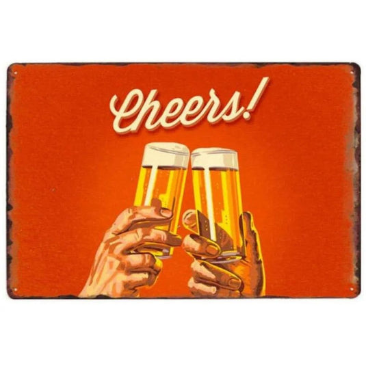 Every Beers A Cheers Fresh Beer Leisure Time Metal Tin Signs Poster Wall Decor for Bars Man Cave Cafe Clubs Retro Posters Plaque - Grand Goldman