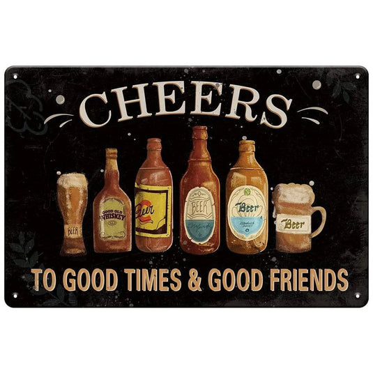 Every Beers A Cheers Fresh Beer Leisure Time Metal Tin Signs Poster Wall Decor for Bars Man Cave Cafe Clubs Retro Posters Plaque - Grand Goldman