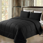 Exclusivo Mezcla Lightweight Reversible 2-Piece Comforter Set All Seasons, Down Alternative Comforter with 1 Pillow Sham, Twin Size, Hot Pink/Bright Pink - Grand Goldman