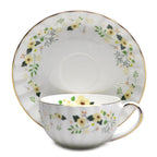 Exquisite British Bone China Coffee Cup Set Farmhouse Style Floral Ceramic Mug Afternoon Tea Black Tea Cup and Saucer Combination for Bar - Grand Goldman