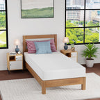 FDW 8 inch Twin Mattress Gel Memory Foam Mattress for Cool Sleep & Pressure Relief, Medium Firm Mattresses CertiPUR-US Certified/Bed-in-a-Box/Pressure Relieving (8 in, Twin) - Grand Goldman