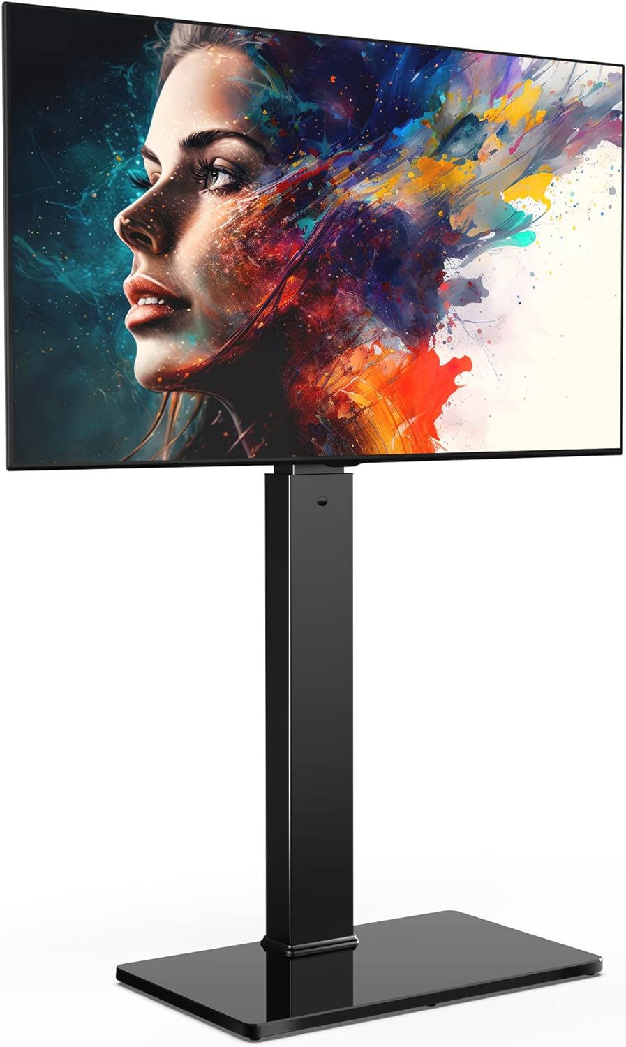 FITUEYES Swivel Floor TV Stand for 32 to 70 Inch TVs Tall Universal TV Stand Mount with Sturdy Wood Base, Space Saving for Corner Bedroom - Grand Goldman