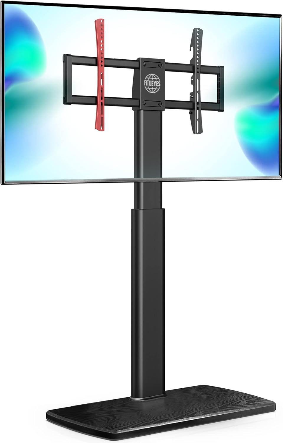 FITUEYES Swivel Floor TV Stand for 32 to 70 Inch TVs Tall Universal TV Stand Mount with Sturdy Wood Base, Space Saving for Corner Bedroom - Grand Goldman