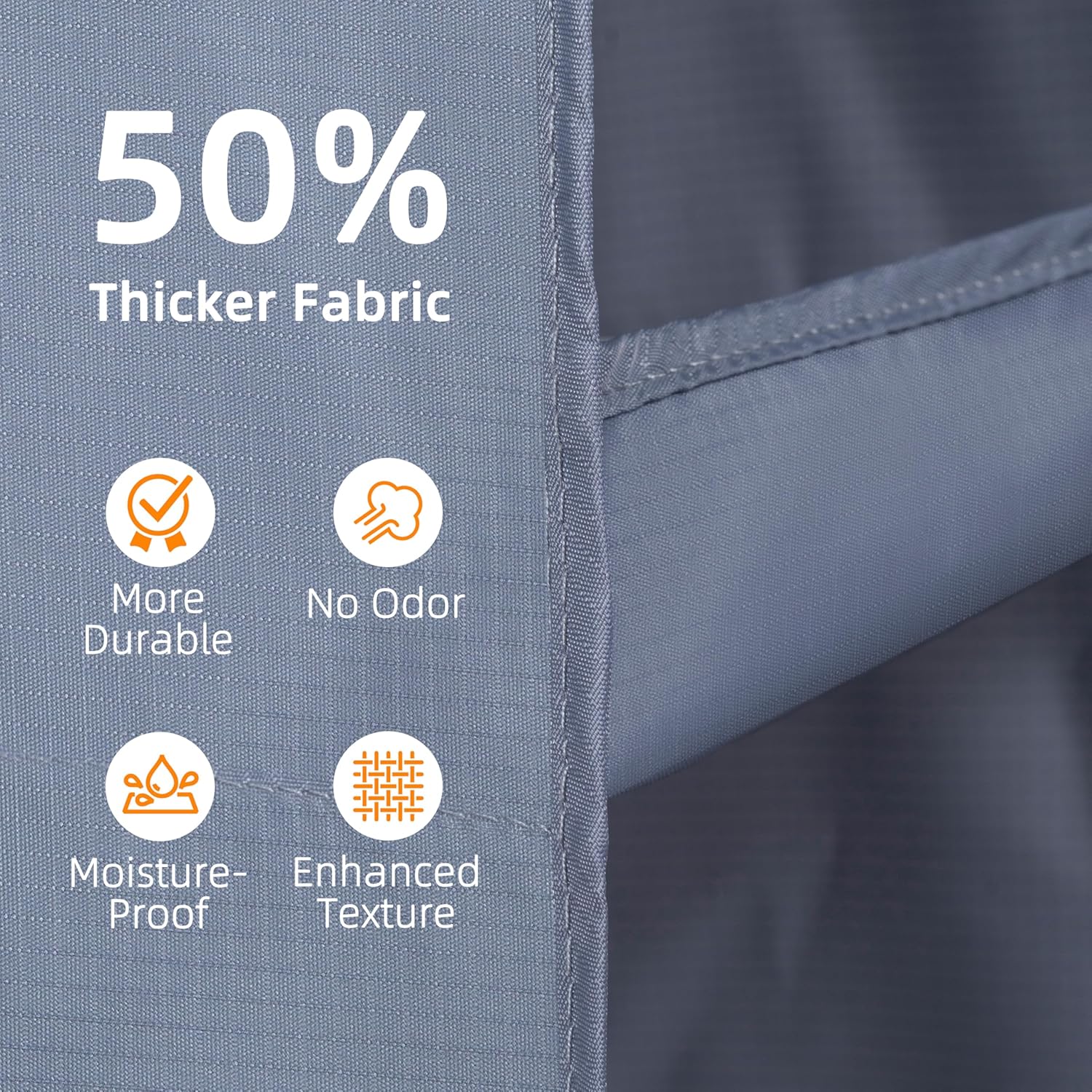 FLYBOX Hanging Closet Organizer, Collapsible Closet Hanging Organizer, 3 Shelf Sturdy Hanging Shelves for Closet & Ideal for RV,Camper Bed Side Closets Gray, 29 ¾" H X 12" W X 12" D, 1-Pack - Grand Goldman