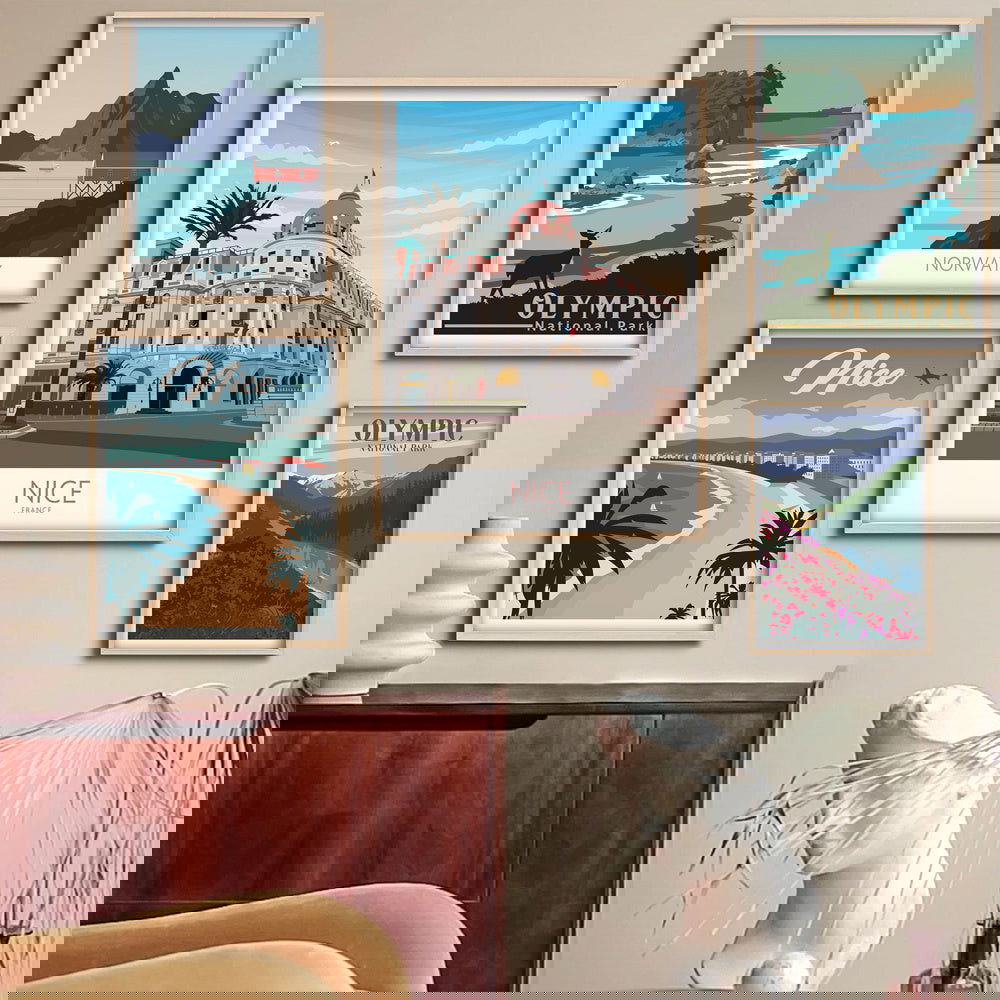 FRANCE Norway Palma Fashion Home Minimalist Wall Decoration Vintage Printed Poster - Grand Goldman