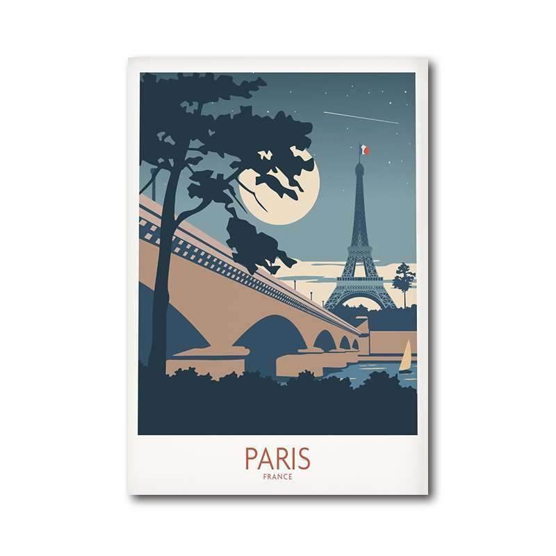 FRANCE Norway Palma Fashion Home Minimalist Wall Decoration Vintage Printed Poster - Grand Goldman