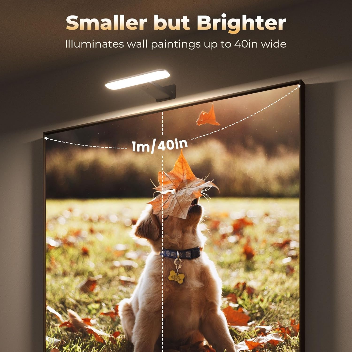 FULEN 2 Pack Picture Lights for Wall,Battery Operated Wall Sconce Rechargeable,LED Wall Light Cordless with Remote,3 Color Temperature, Art Lights for Painting,Frame,Gallery,Dartboard Lights,Black - Grand Goldman