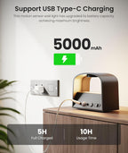 FULEN Motion Sensor Wall Light with Remote Control 3 Colors Wireless Wall Lamp LED Indoor Up and Down Wall Sconce 5000mAh Rechargeable Battery Powered Wall Lamps Brightness Adjustable, Black 2 Pack - Grand Goldman