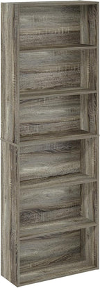 FURINNO JAYA Simply Home 5-Shelf Bookcase, 5-Tier, White - Grand Goldman