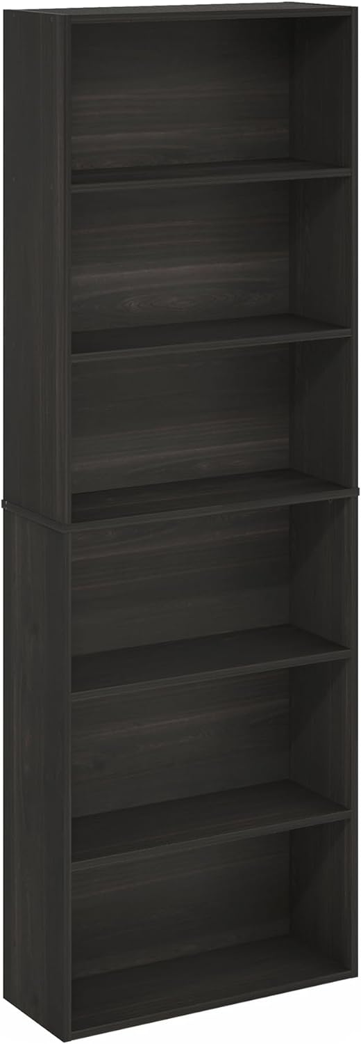 FURINNO JAYA Simply Home 5-Shelf Bookcase, 5-Tier, White - Grand Goldman