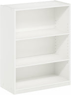 FURINNO JAYA Simply Home 5-Shelf Bookcase, 5-Tier, White - Grand Goldman