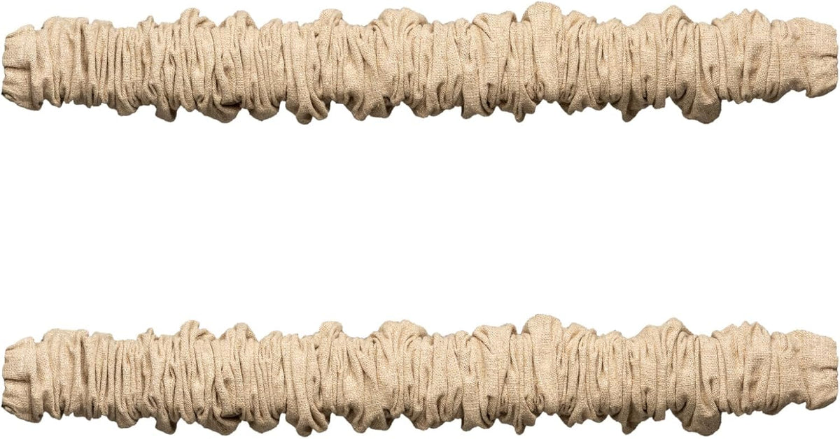 Fabric Cord Cover & Chandelier Chain Cover 2 Pack 6Feet Length for Chandelier Lighting Wires Natural Burlap Easy to Install (Brown) - Grand Goldman