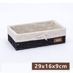 Fabric Desktop Storage Straw Storage Basket - Grand Goldman