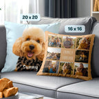 Fabric Textile Products Custom Pillow - USA Made - Personalized Pillows with Pictures or Text - Throw Pillow - Personalized Gift - Grandparent & Couples Gifts - Pet Pillow - Kids Pillows (16"x16") - Grand Goldman