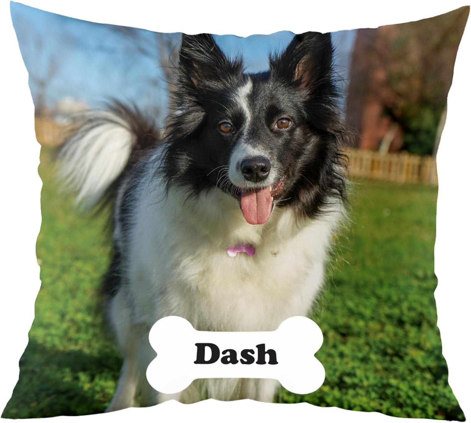 Fabric Textile Products Custom Pillow - USA Made - Personalized Pillows with Pictures or Text - Throw Pillow - Personalized Gift - Grandparent & Couples Gifts - Pet Pillow - Kids Pillows (16"x16") - Grand Goldman