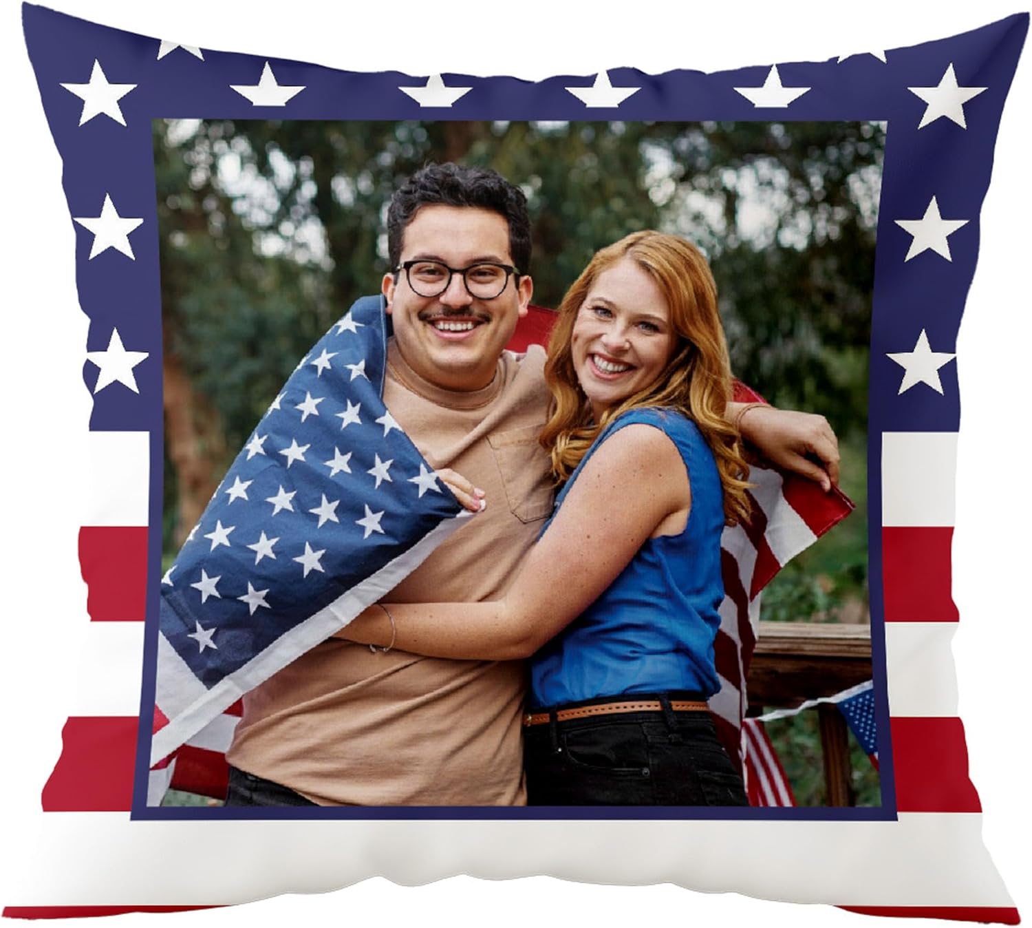 Fabric Textile Products Custom Pillow - USA Made - Personalized Pillows with Pictures or Text - Throw Pillow - Personalized Gift - Grandparent & Couples Gifts - Pet Pillow - Kids Pillows (16"x16") - Grand Goldman
