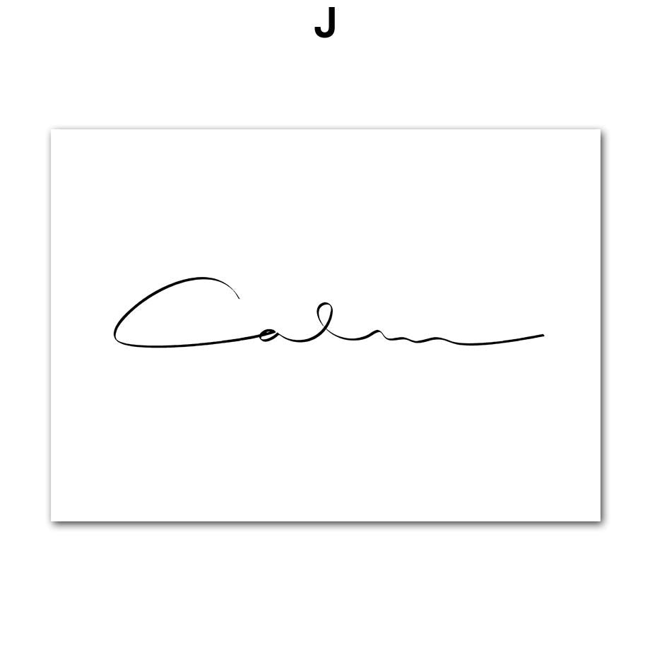 Face Flower Abstract Line Poster Canvas Painting - Grand Goldman