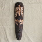 Facial Mask Wood Carving European Style Wall Decorative Wall Ornaments - Grand Goldman