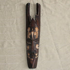 Facial Mask Wood Carving European Style Wall Decorative Wall Ornaments - Grand Goldman