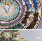 Family Tableware Set Western Food Plate Bowl Coffee Set Hot Sale of European Color Bone China Dinnerware Sets CLASSIC Giveaways - Grand Goldman